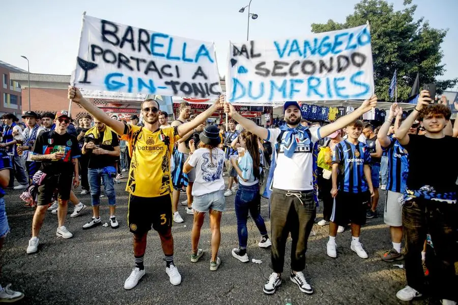 I tifosi dell'Inter al Meazza