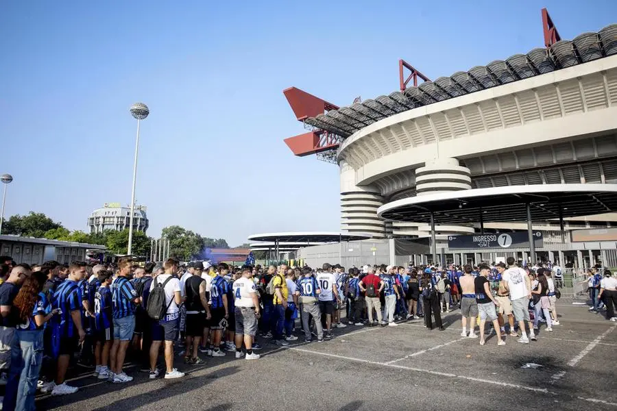 I tifosi dell'Inter al Meazza