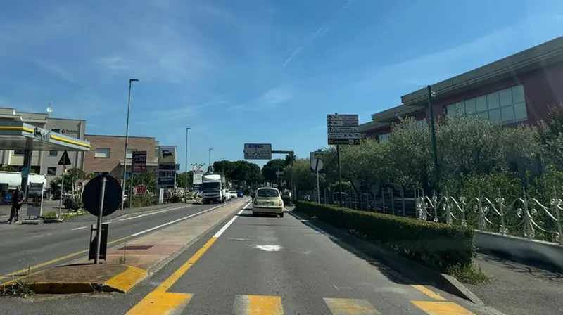 Viale Marconi: il luogo dell'investimento - © www.giornaledibrescia.it