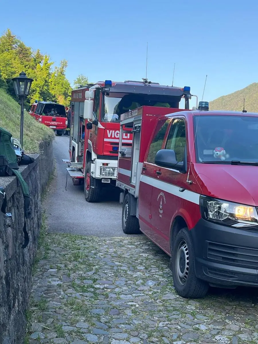 Incendio a Bagolino