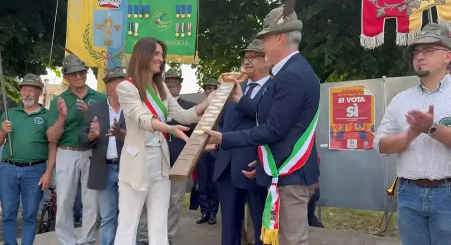 A Torbole l'adunata degli alpini della sezione di Brescia