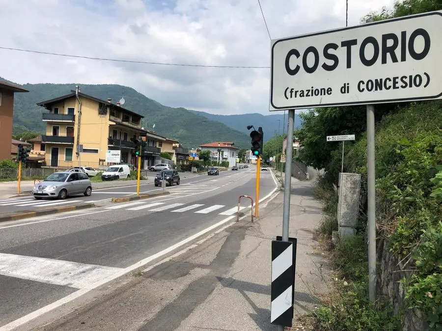 Costorio, il luogo dell'incidente