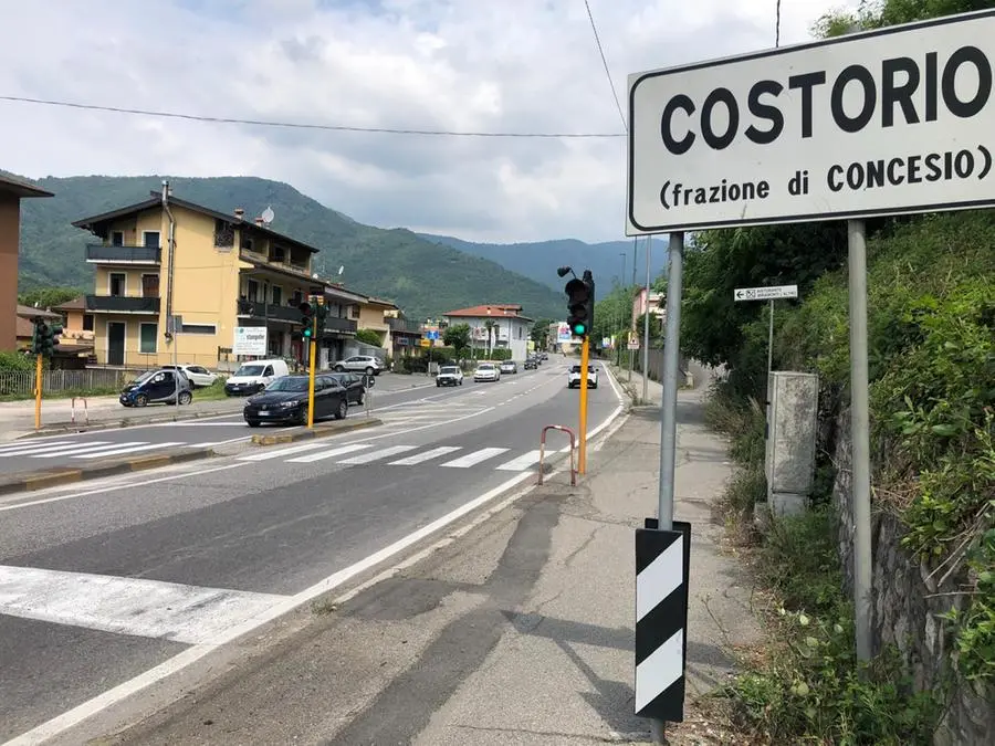 Costorio, il luogo dell'incidente
