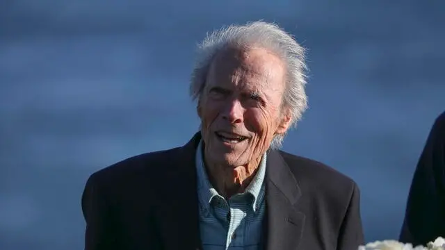 epa09733898 US Actor Clint Eastwood attends the awards ceremony for the AT&T Pebble Beach Pro-Am golf tournament at the Pebble Beach Golf Links in Pebble Beach, California, USA, 06 February 2022. EPA/MICHAEL FIALA