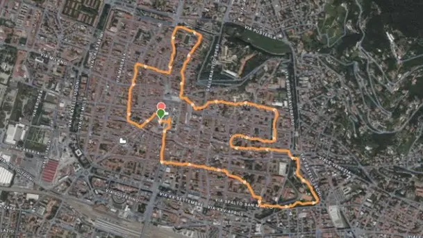 Il tracciato della GdB Run