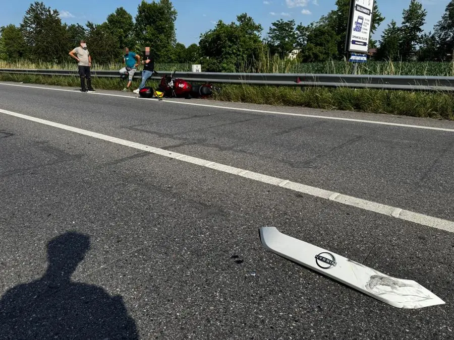 Scontro auto-moto a Prevalle