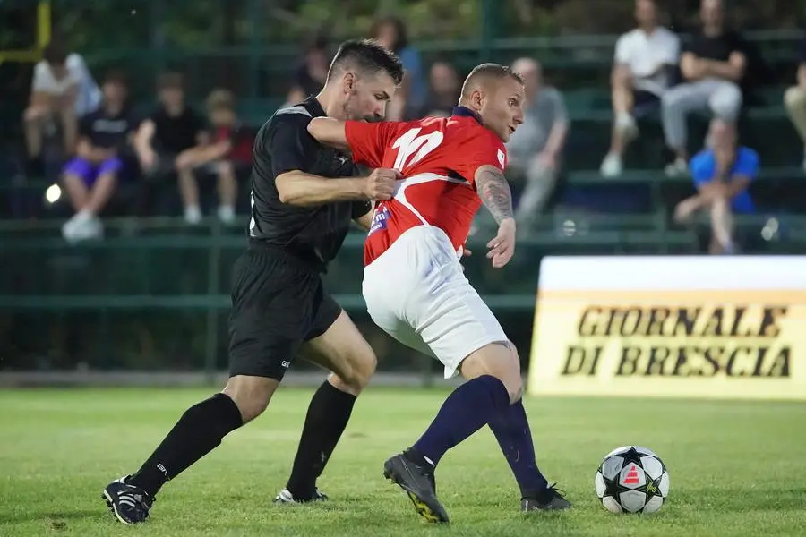 SPORT CALCIO 45¡ TORNEO NOTTURNO POLPENAZZE GIORNATA 4 TINTEGGIATURE ERIKA/AMADEI COSTRUZIONI/EDIL EUROPA - UTR/RISPOSTA SERRAMENTI/PRESSFINMETAL/ARICI COSTRUZIONI/GUARNIMED NELLA FOTO RAGNOLI E SALOMONE 03-06-2025 perteghella@newreporter