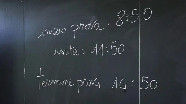 esami di maturita al Liceo Classico Arnaldo, Brescia 19 giugno 2024. Ansa Filippo Venezia