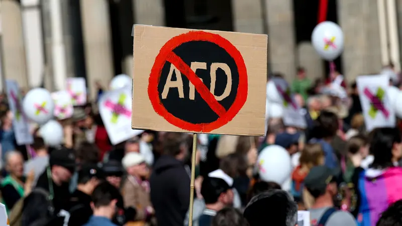 Proteste contro il partito tedesco AfD