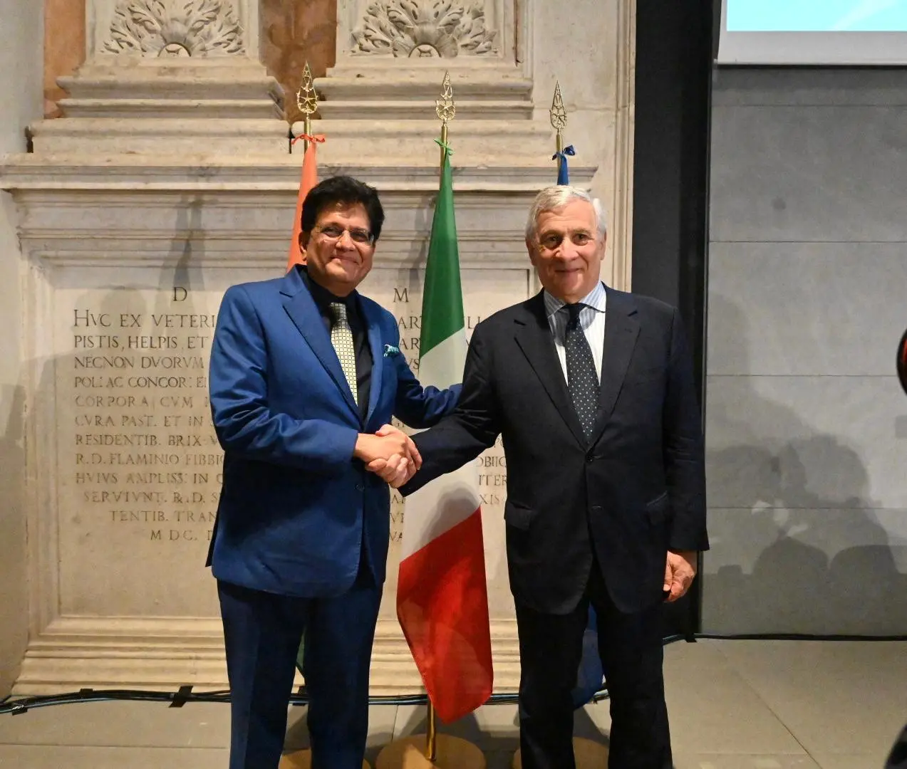 Il summit con i ministri Tajani e Goyal al Museo di Santa Giulia