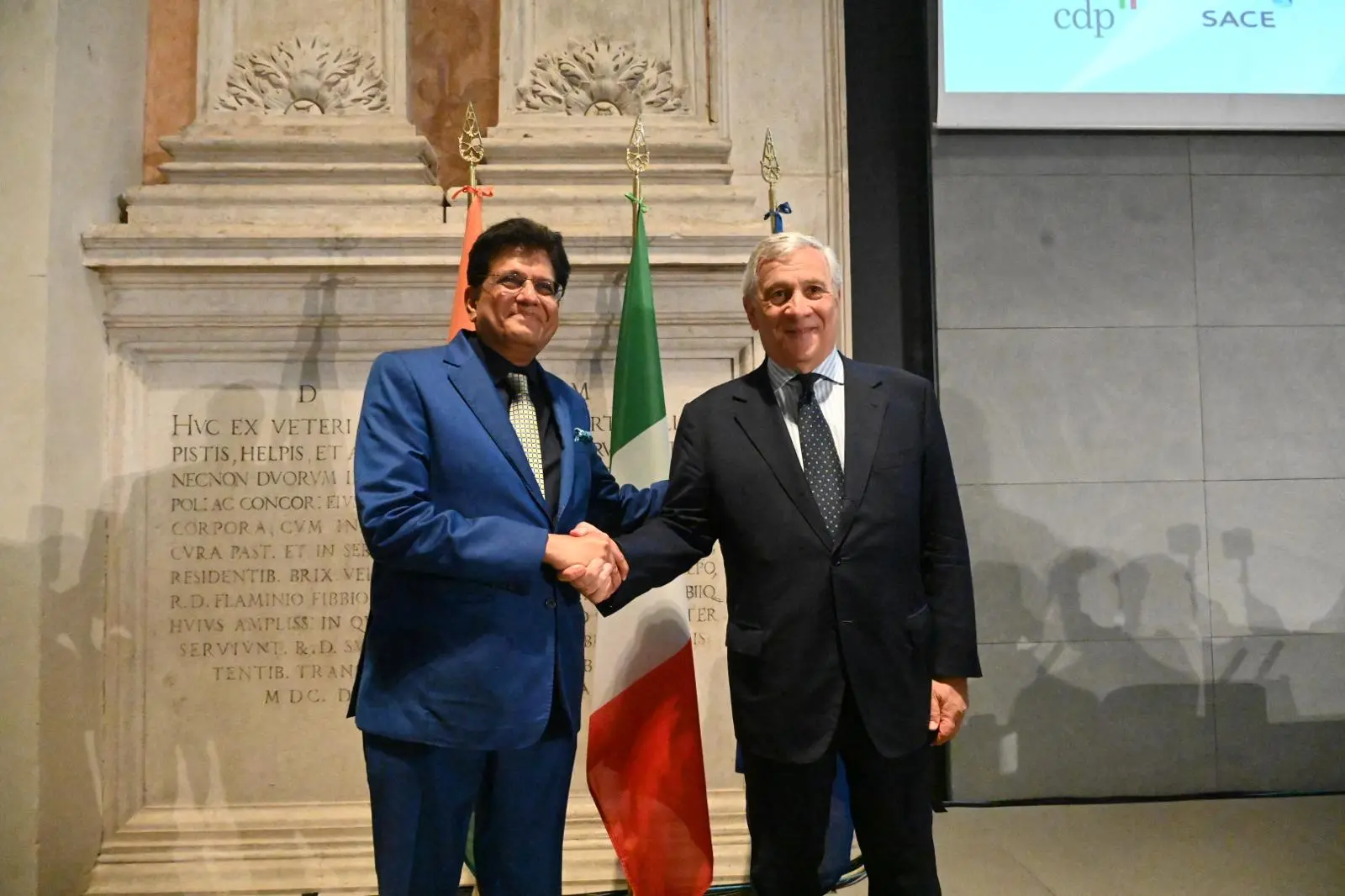 Il summit con i ministri Tajani e Goyal al Museo di Santa Giulia
