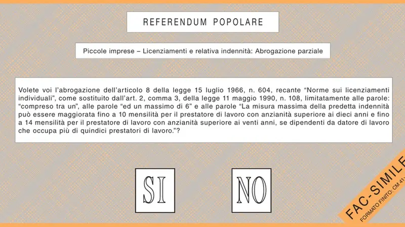Il secondo quesito