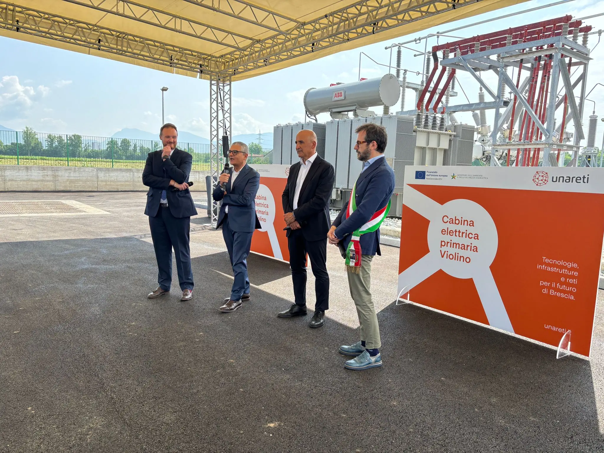A2A, l'inaugurazione della cabina primaria Violino