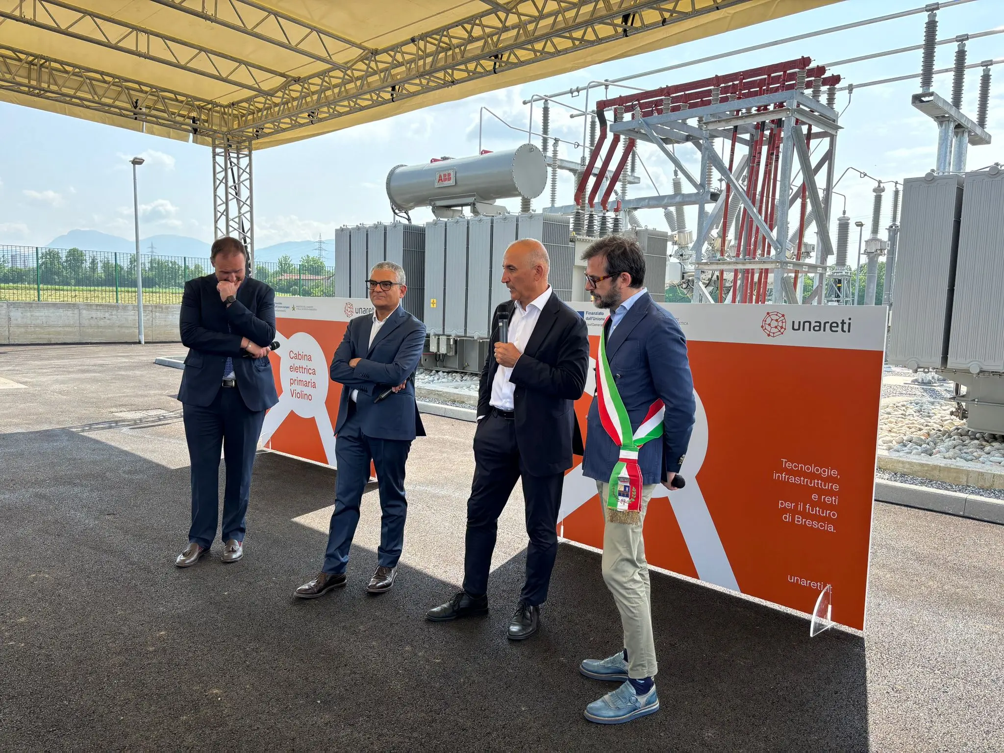 A2A, l'inaugurazione della cabina primaria Violino