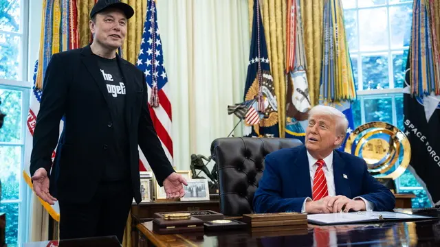 Elon Musk e Donald Trump - Foto Ansa © www.giornaledibrescia.it