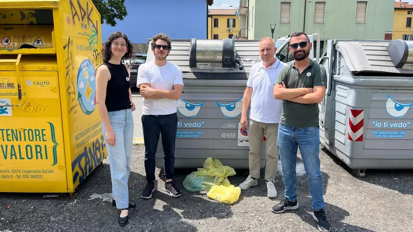 Da sinistra: Gastaldi, Mori, Catalano e Datteri © www.giornaledibrescia.it