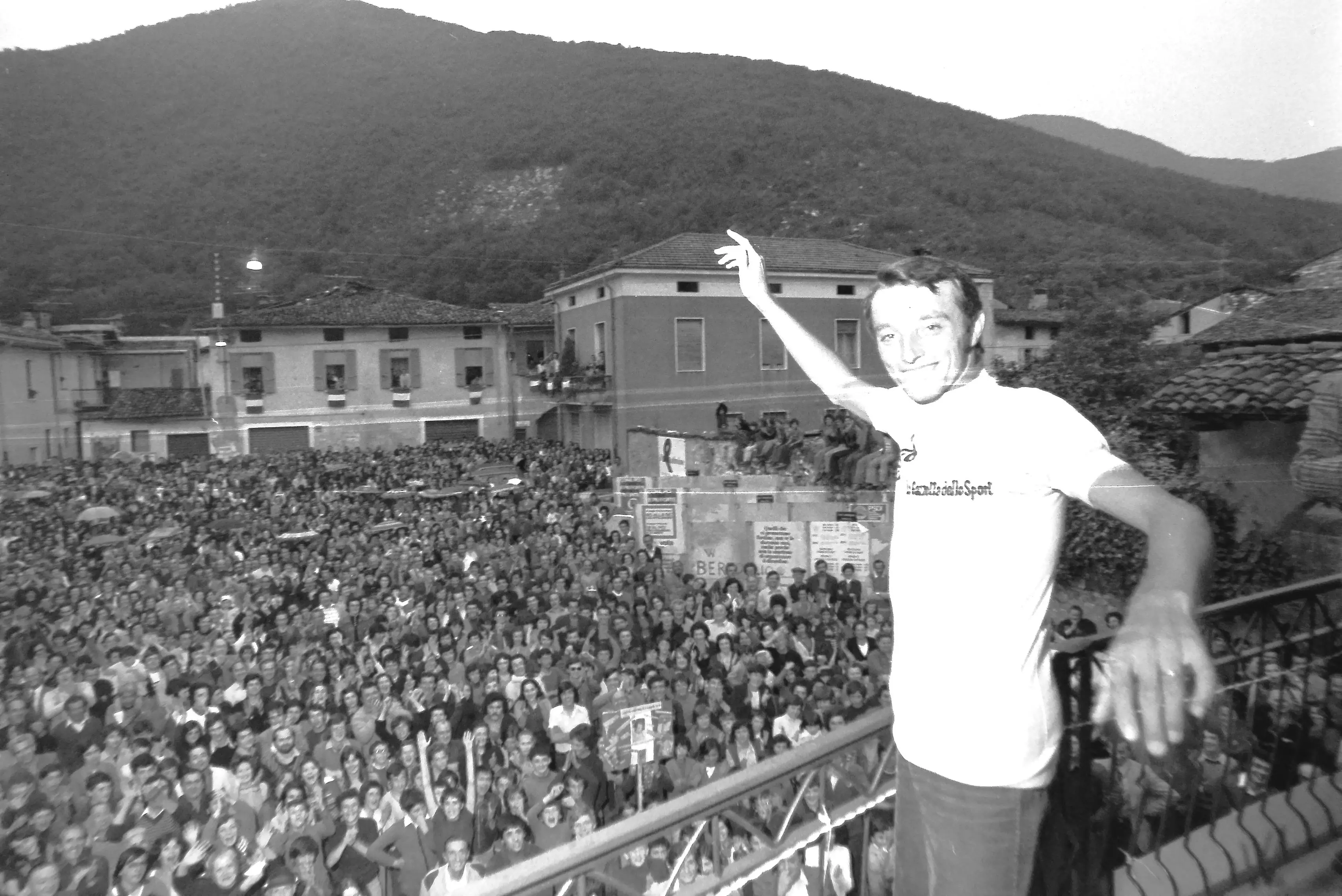 L'11 giugno 1975 Concesio festeggia Fausto Bertoglio