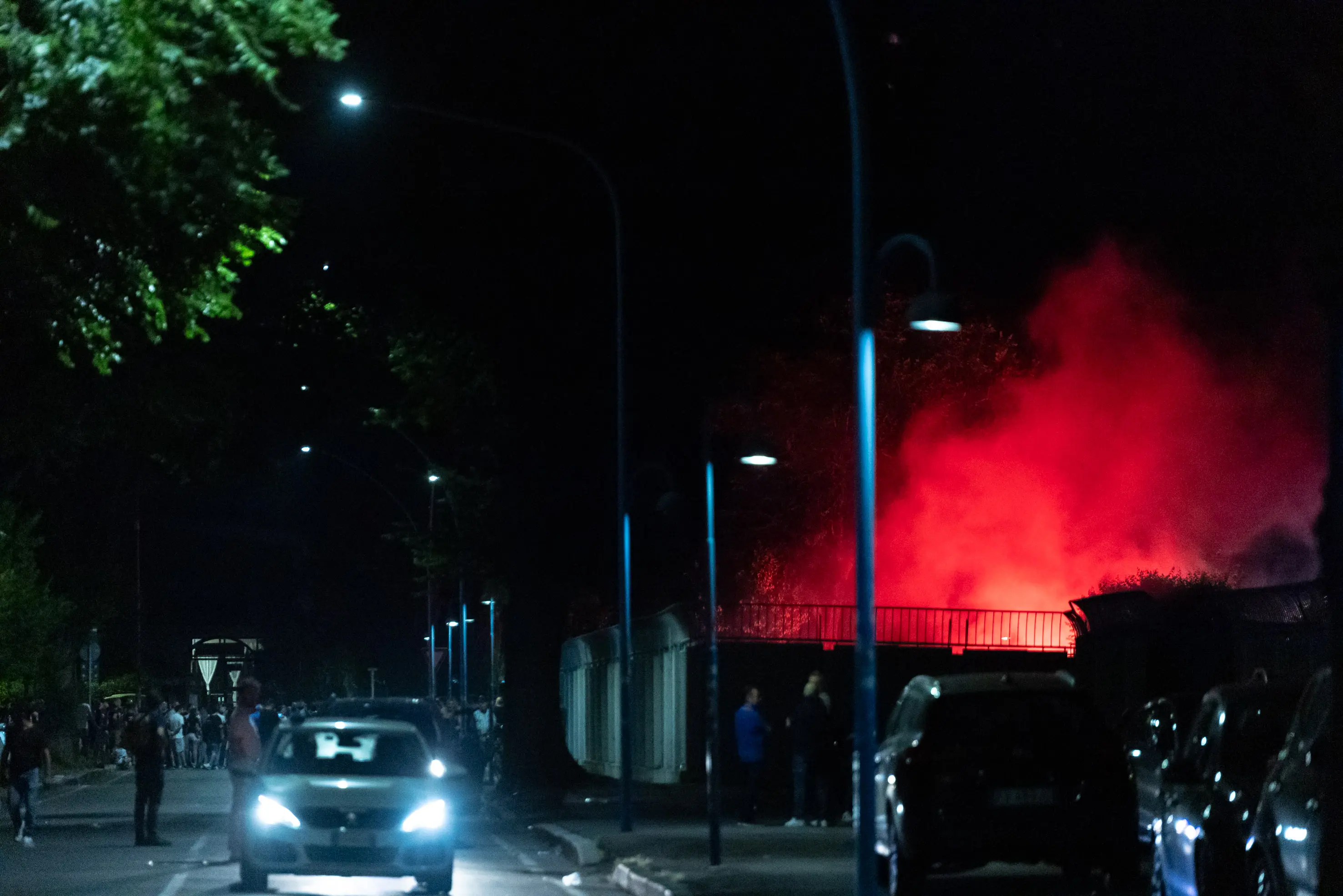 I tifosi del Brescia davanti al Rigamonti