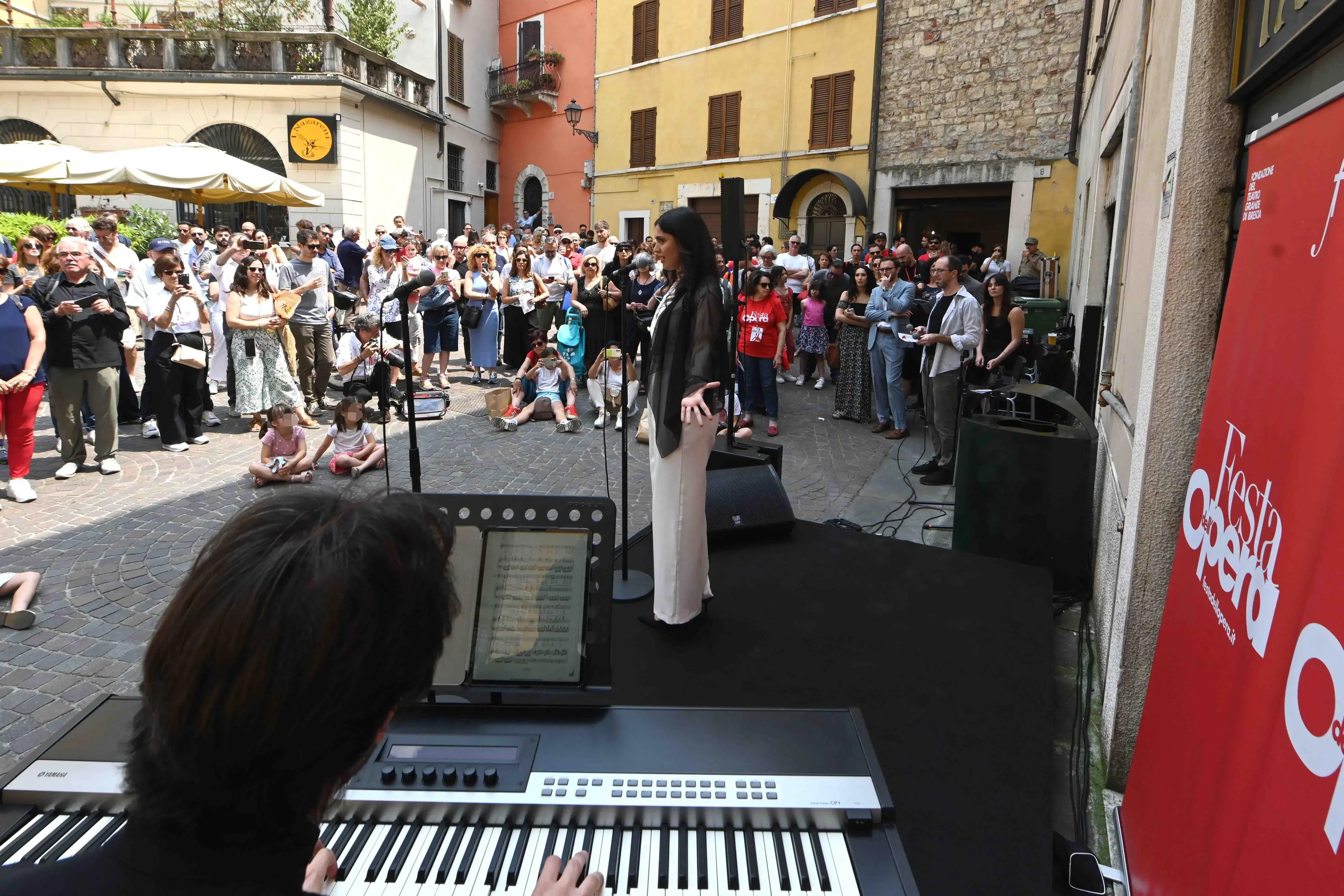CRONACA BRESCIA FESTA DELL'OPERA 2025 NELLA FOTO VIA GASPARO DA SALO' PER RAMPULLA 07-06-2025 MARCO ORTOGNI NEW EDEN GROUP