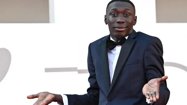 Senegalese-born Italian blogger Khaby Lame arrives for the premiere of 'Il signore delle formiche' during the 79th Venice Film Festival in Venice, Italy, 06 September 2022. The movie is presented in official competition 'Venezia 79' at the festival running from 31 August to 10 September 2022. ANSA/ETTORE FERRARI