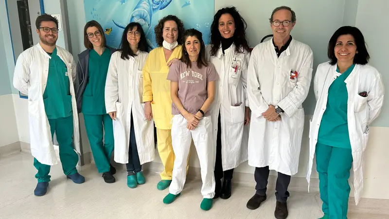 Alcuni esponenti del team del dottor Porta (secondo da destra)