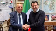 I ministri Gilberto Pichetto Fratin (Ambiente) e Matteo Salvini (Infrastrutture)