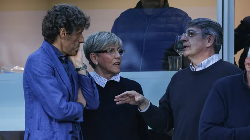 Laura Castelletti con Daniele Scuola (a sinistra) ed Emilio Del Bono - Foto New Reporter Nicoli © www.giornaledibrescia.it