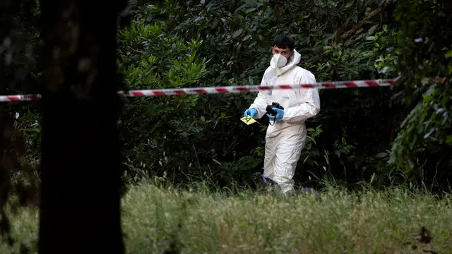 La zona del ritrovamento del cadavere del infante. Roma, 7 giugno 2025 ANSA/MASSIMO PERCOSSI