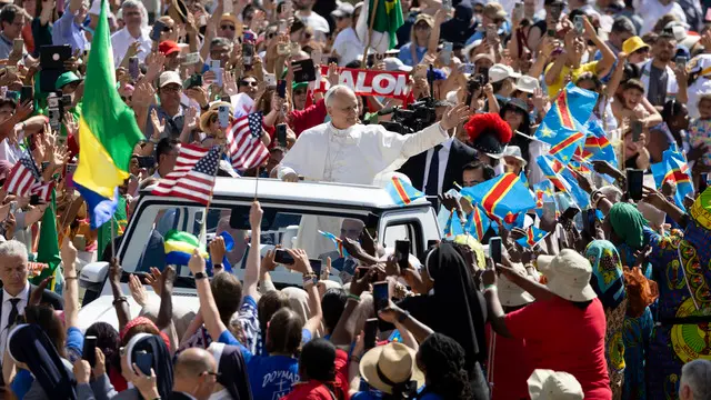 Pope Leo XIV holds the Holy Mass Pentecost and the Regina Caeli in the Sant Peter Square at the Vatican, 8 June 2025. ANSA/MASSIMO PERCOSSI