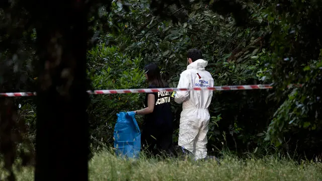 La zona del ritrovamento del cadavere del infante. Roma, 7 giugno 2025 ANSA/MASSIMO PERCOSSI