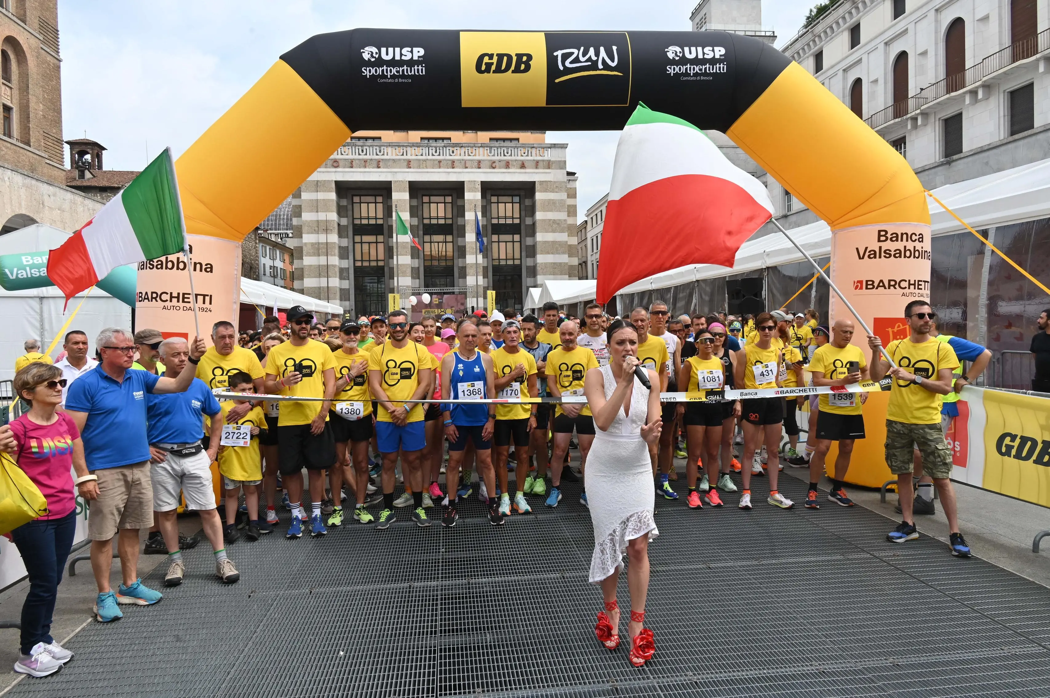 CRONACA BRESCIA PIAZZA VITTORIA GDB RUN REDAZIONE CRONACA 08-06-2025 GABRIELE STRADA NEW EDEN GROUP                             