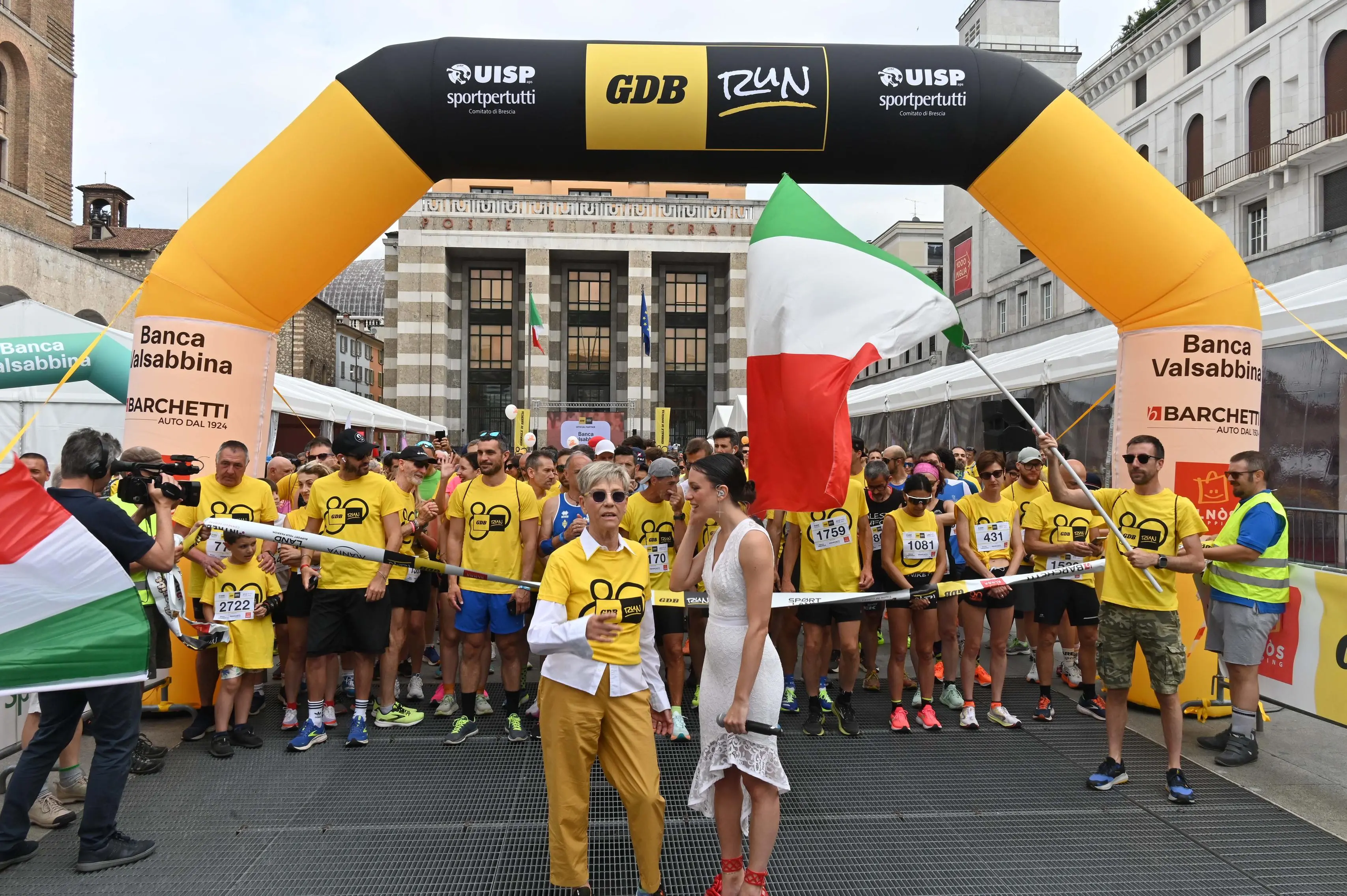 CRONACA BRESCIA PIAZZA VITTORIA GDB RUN REDAZIONE CRONACA 08-06-2025 GABRIELE STRADA NEW EDEN GROUP                             