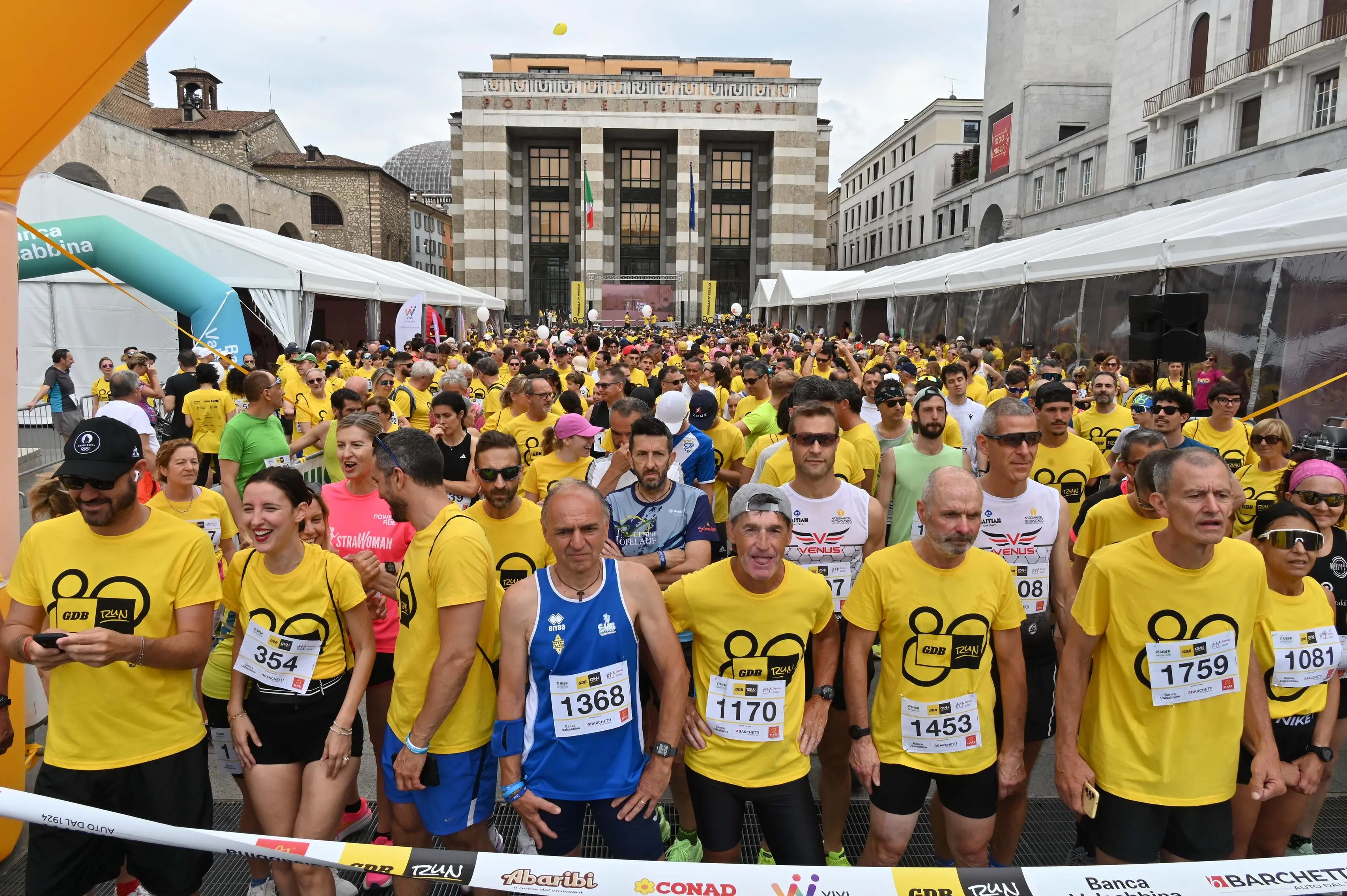 CRONACA BRESCIA PIAZZA VITTORIA GDB RUN REDAZIONE CRONACA 08-06-2025 GABRIELE STRADA NEW EDEN GROUP                             
