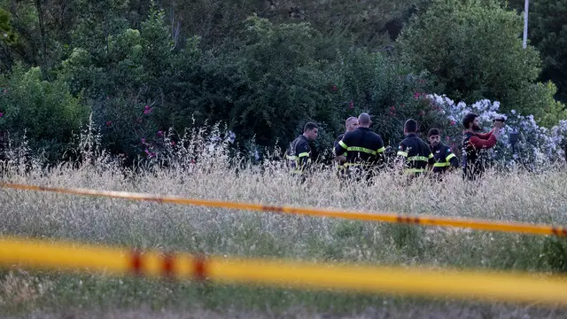 La zona del ritrovamento del cadavere della donna. Roma, 7 giugno 2025 ANSA/MASSIMO PERCOSSI
