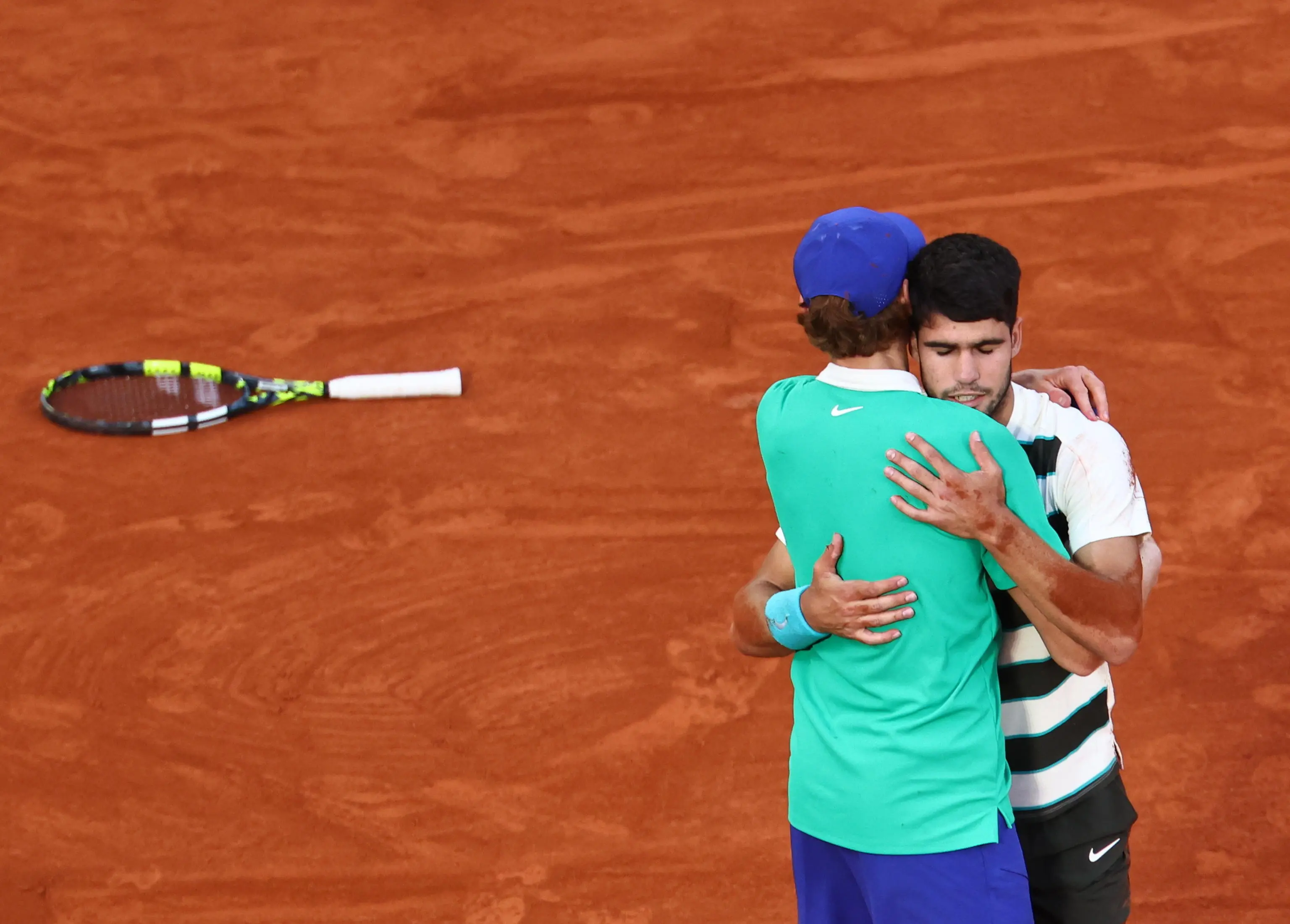Roland Garros, scatti dall'epica finale Sinner-Alcaraz
