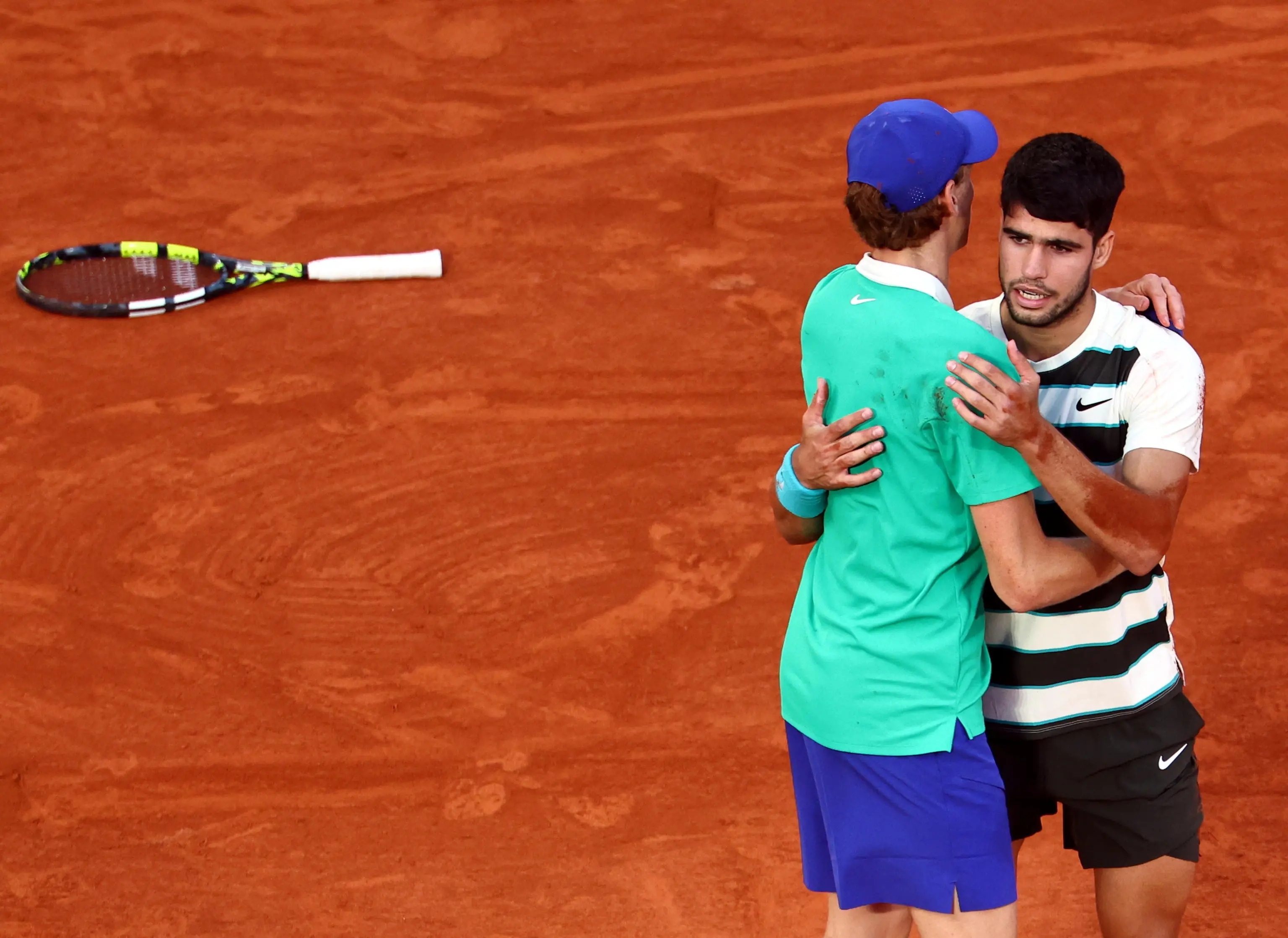 Roland Garros, scatti dall'epica finale Sinner-Alcaraz