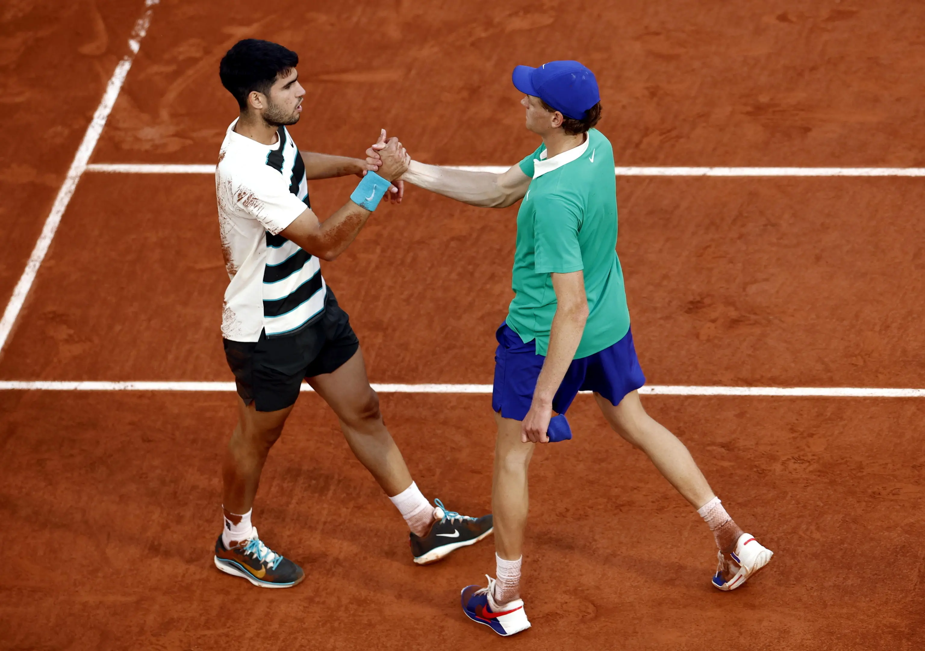 Roland Garros, scatti dall'epica finale Sinner-Alcaraz