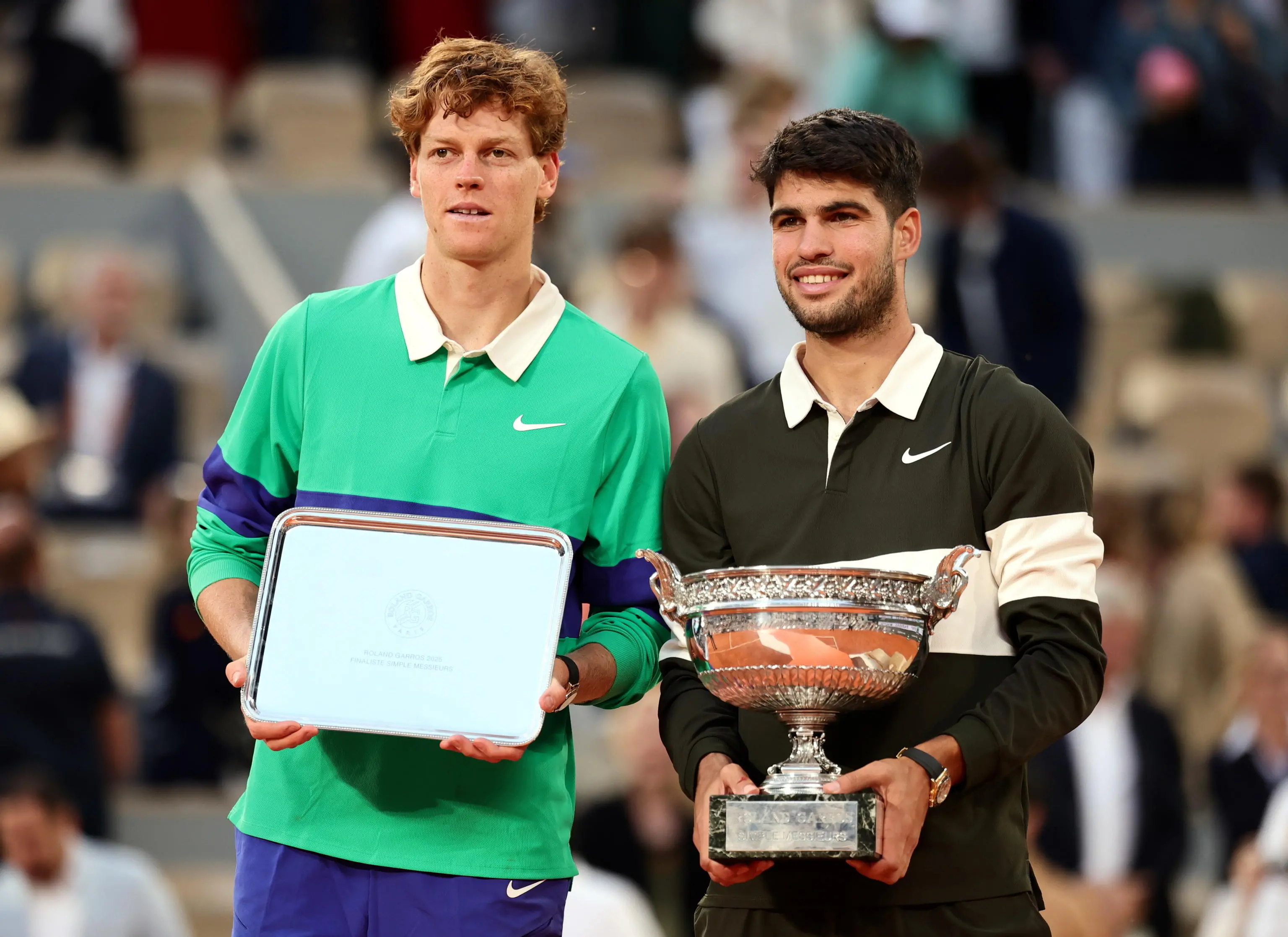 Roland Garros, scatti dall'epica finale Sinner-Alcaraz