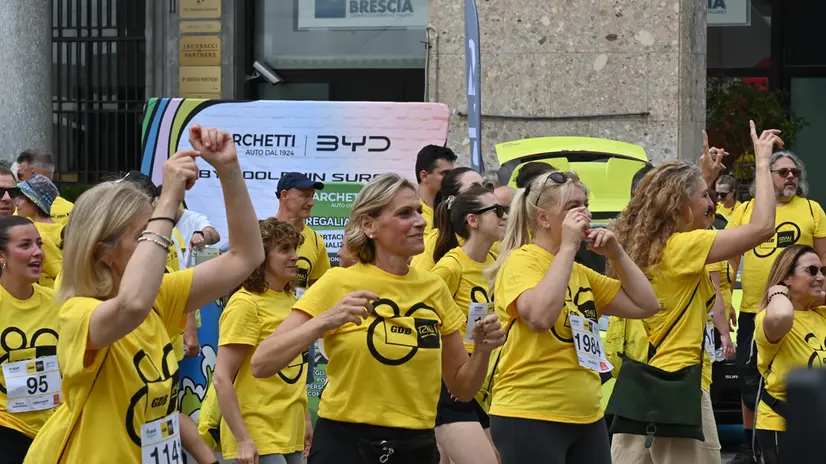 CRONACA BRESCIA PIAZZA VITTORIA GDB RUN REDAZIONE CRONACA 08-06-2025 GABRIELE STRADA NEW EDEN GROUP                             