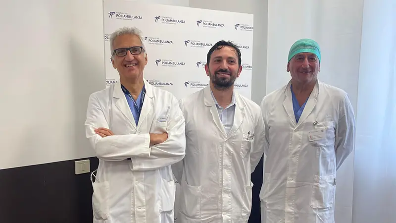 Da sinistra Villani (Terapia intensiva neonatale), Meloni (direttore sanitario) e Quaglia (Ginecologia) © www.giornaledibrescia.it