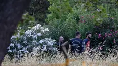 La zona del ritrovamento del cadavere della donna. Roma, 7 giugno 2025 ANSA/MASSIMO PERCOSSI