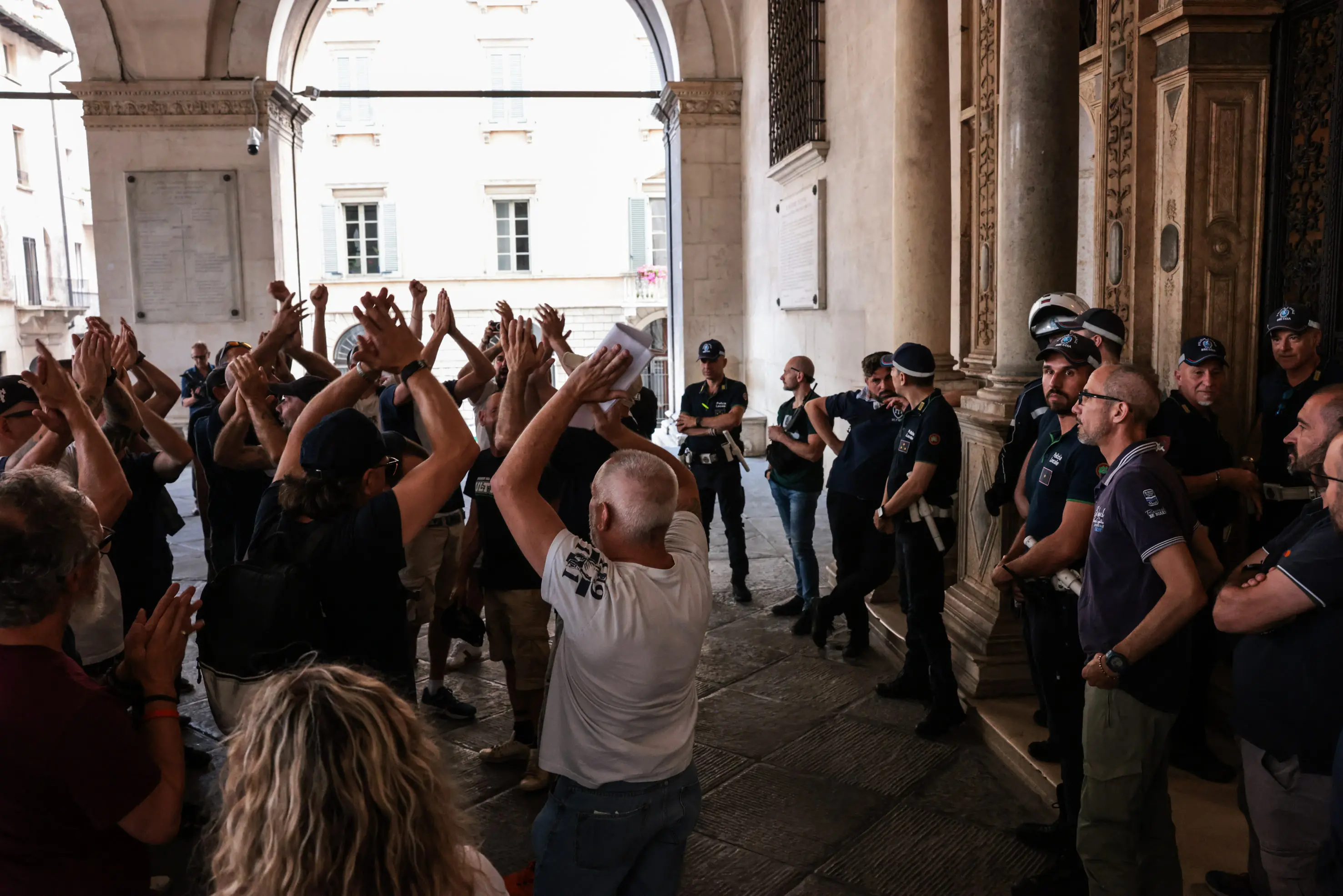 Sport Cronaca Tavola indetta dalla Loggia per salvare il Brescia nella foto 1911 protesta 09/06/2025 Comincini©NewReporter