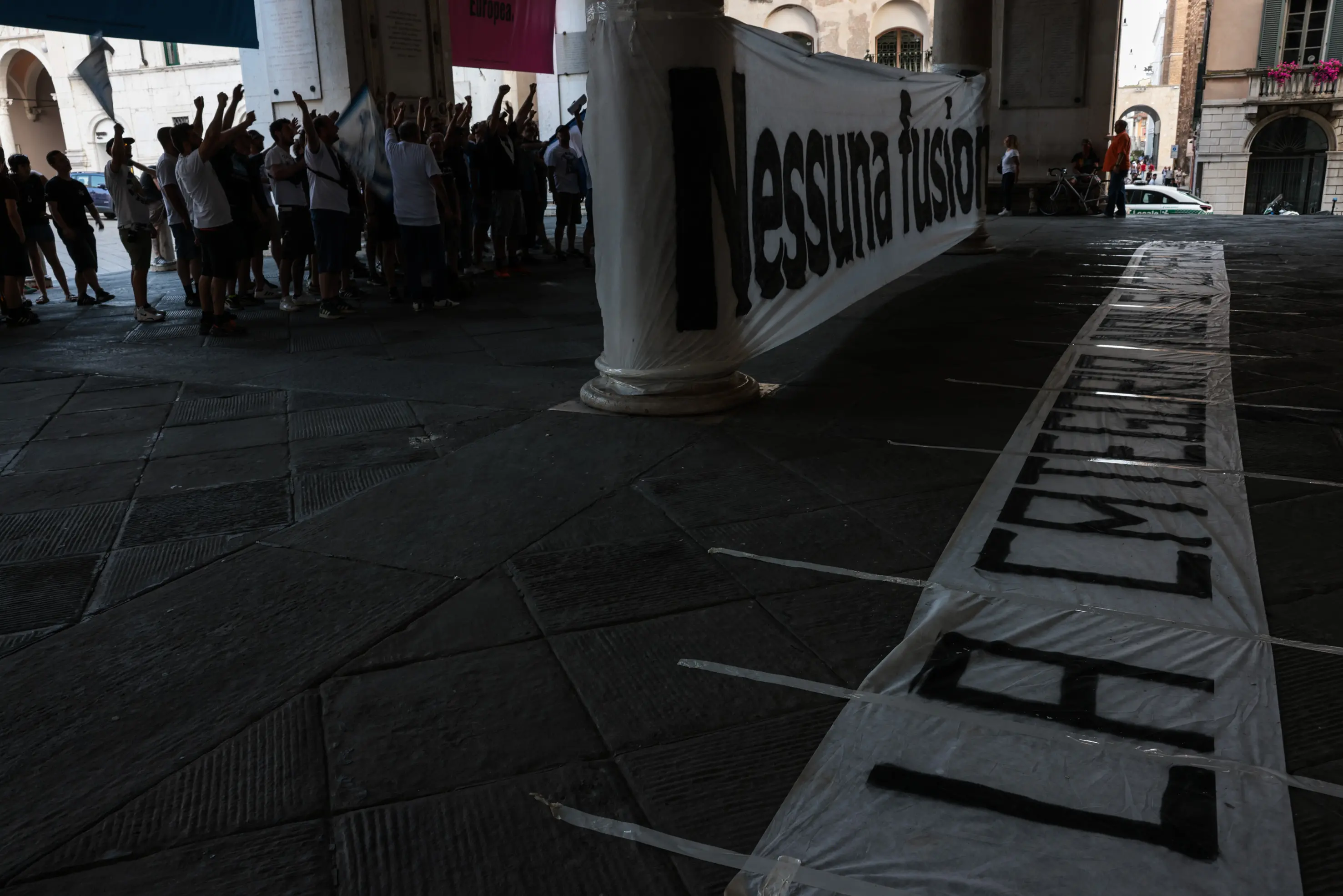 Sport Cronaca Tavola indetta dalla Loggia per salvare il Brescia nella foto 1911 protesta 09/06/2025 Comincini©NewReporter