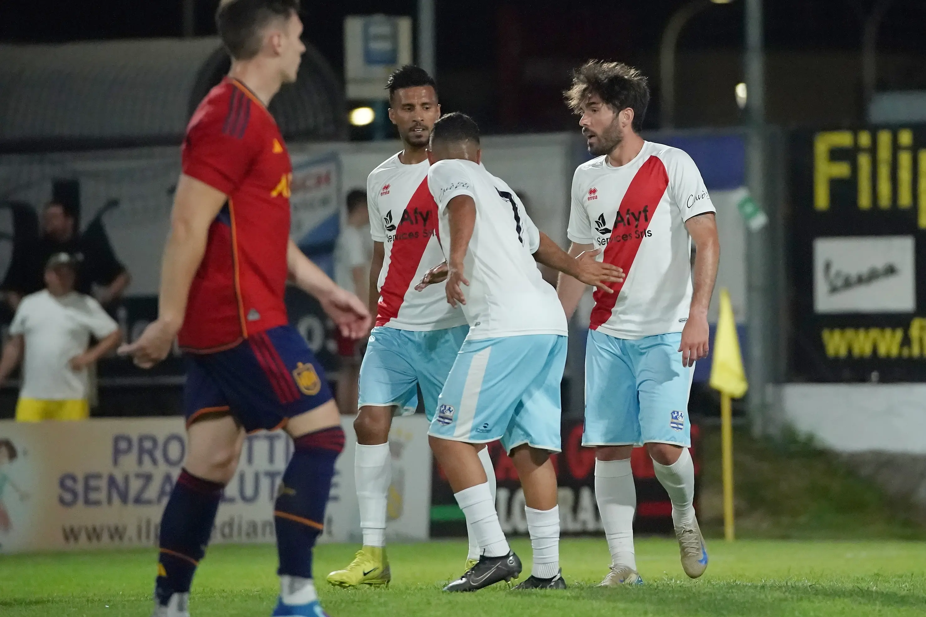 SPORT CALCIO 46¡ GRAN NOTTURNO MACLODIO G1 INAUGURAZIONE ALTA SERBATOI DAL 1955 A BRESCIA/ARICI DARIO - LOGISTICA UNO/OPPEANO(VR) NELLA FOTO ESULTANZA LOGISTICA UNO 09-06-2025 perteghella@newreporter