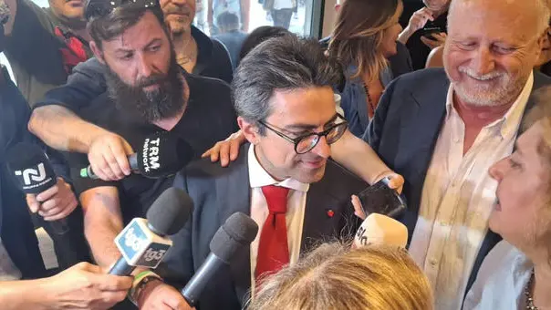 Antonio Nicoletti (centrodestra) nuovo sindaco di Matera. Foto del nostro corrispondente Franco Martina (R01)