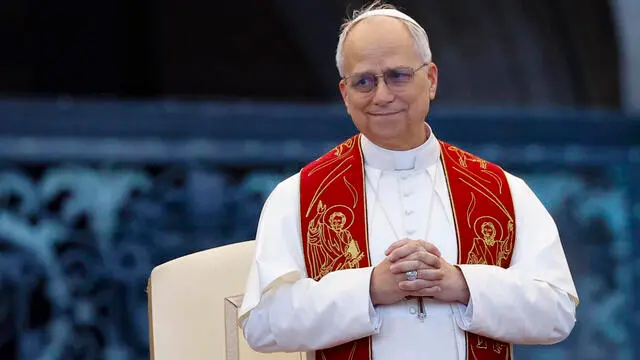 Pope Leo XIV during Vigil of Pentecost and Jubilee of Ecclesial Movements, Associations and New Communities, St. Peter's Square, Vatican, 7 June 2025. ANSA/FABIO FRUSTACI