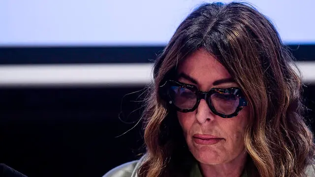 La ministra del Turismo Daniela Santanche' durante il Convegno "Democrazia nei luoghi di lavoro. Diritto di Sciopero e Diritto di Rappresentanza”, presso Senato, Roma, 25 marzo 2025. ANSA/ANGELO CARCONI