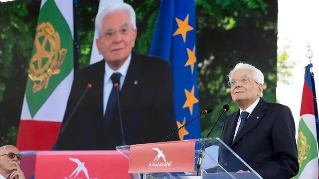 Il Presidente della Repubblica Sergio Mattarella, a Rondine Cittadella della Pace (foto di Francesco Ammendola - Ufficio per la Stampa e la Comunicazione della Presidenza della Repubblica)
