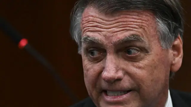 epa12166709 Brazil's former president, Jair Bolsonaro, attends in the interrogation session before the Supreme Court in Brasilia, Brazil, 09 June 2025. Brazil's Supreme Court began questioning Mauro Cid, Bolsonaro's former personal aide and a key player in the accusation against the far-right leader for planning a coup attempt to stay in power. EPA/Andre Borges