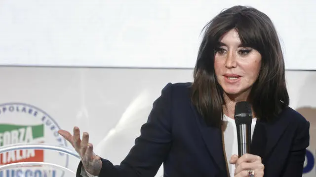 Il ministro dell'università e della ricerca Anna Maria Bernini durante gli stati generali dell’università di Forza Italia, Roma, 07 aprile 2025, ANSA/VINCENZO LIVIERI